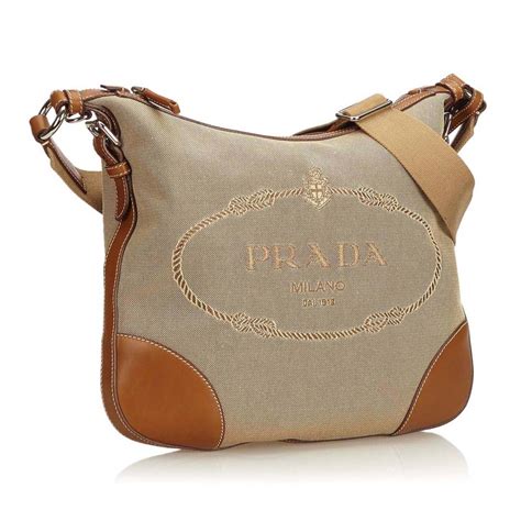 prada brown studded crossbody bag